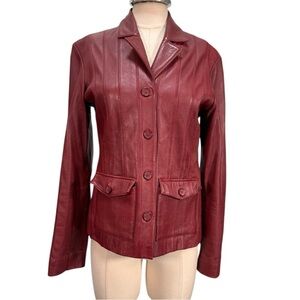 Vintage Mossimo Leather Jacker Size Small